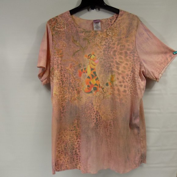 Disney Tops - Wonderful World of Disney Tigger Collarless Blouse